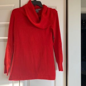 Like new red Cowell neck, French connection wool sweater